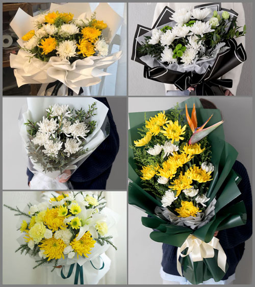 安徽淮南市大通区孔店乡白事花束代送